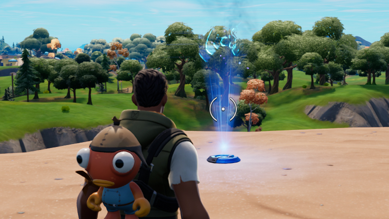 Défi : Etablir une liaison avec l'appareil près du Sanctuaire ou de Rocky Reels