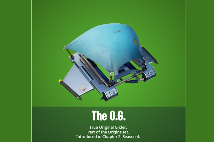 Planeur Origine du chapitre 1 dans Fortnite, comment l'avoir ?