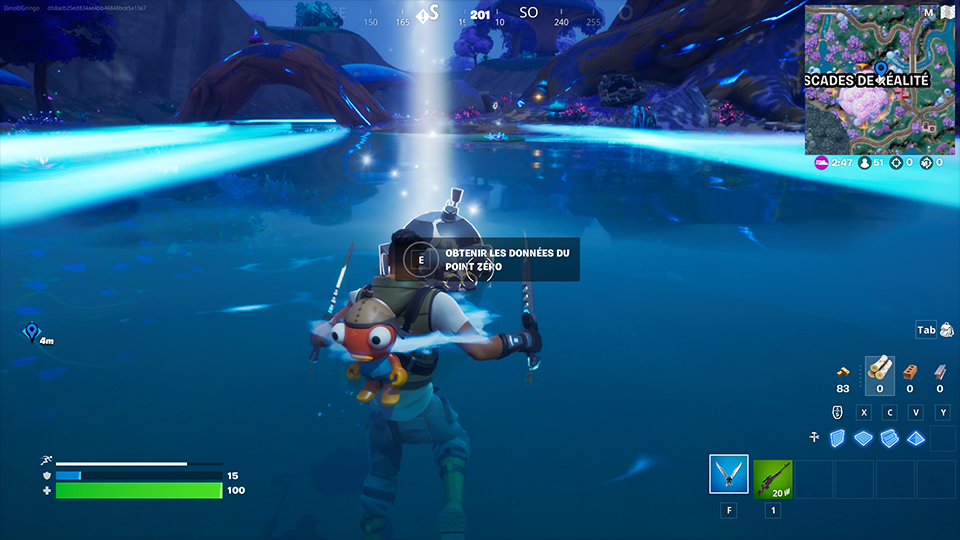 Interagir avec les scanners du point zéro dans Fortnite, défi saison 3, chapitre 3