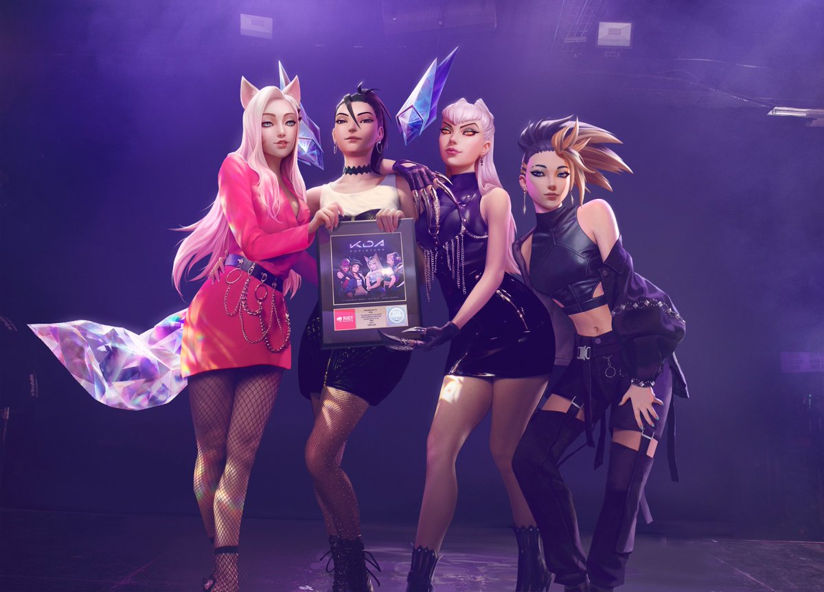Le groupe K/DA reçoit un disque d'or !