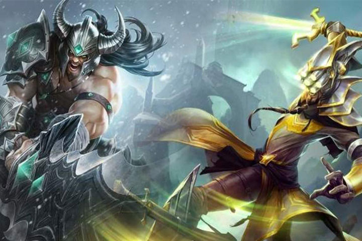 Maître Yi et Tryndamere se font up