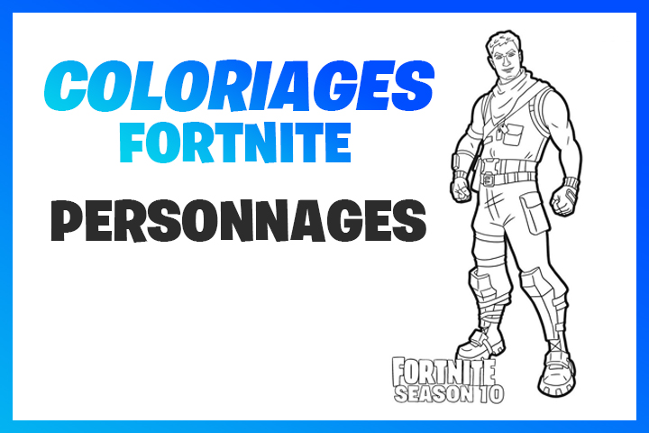 Coloriages et dessins Fortnite : Personnages et skins du jeu