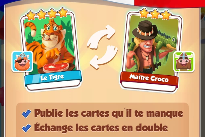 Echange de cartes sur Coin Master, comment obtenir plus de cartes ?