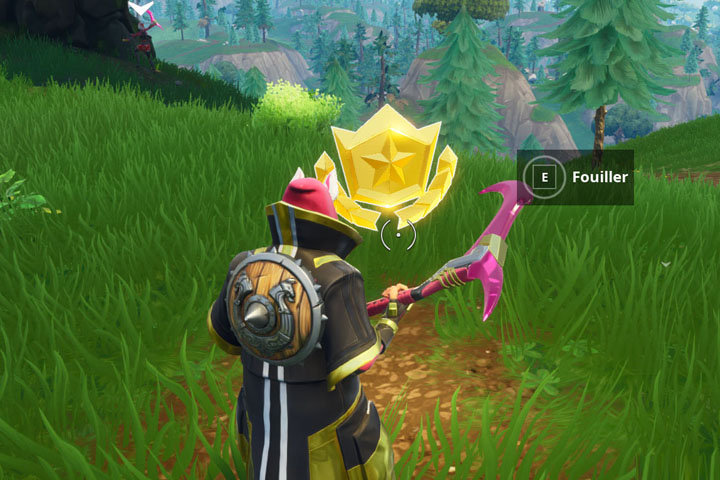 Fortnite : Fouiller entre trois sièges géants, défi semaine 8