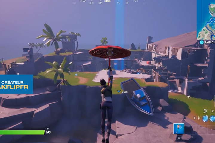 Défi : Atterrir à Sharky Shell et finir dans le top 25