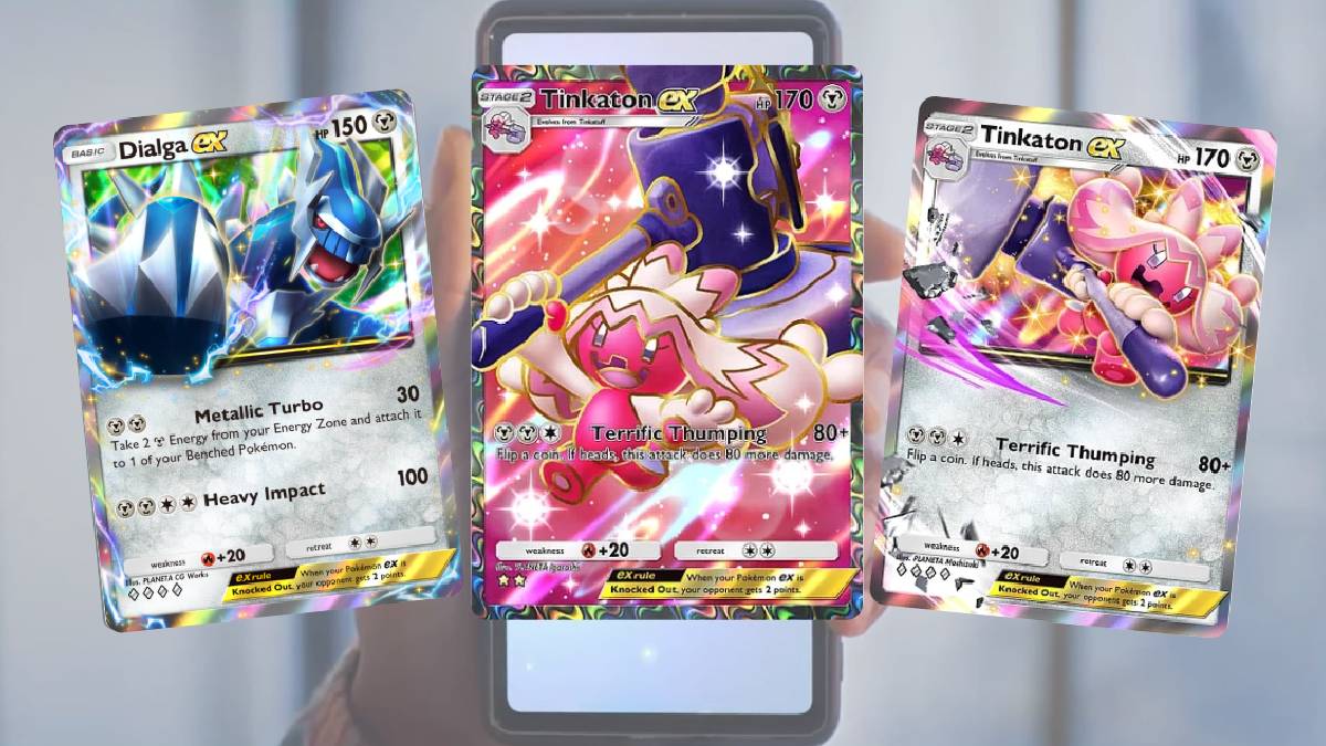 Deck Forgelina EX avec Dialga EX sur Pokémon JCC Pocket : liste de toutes les cartes