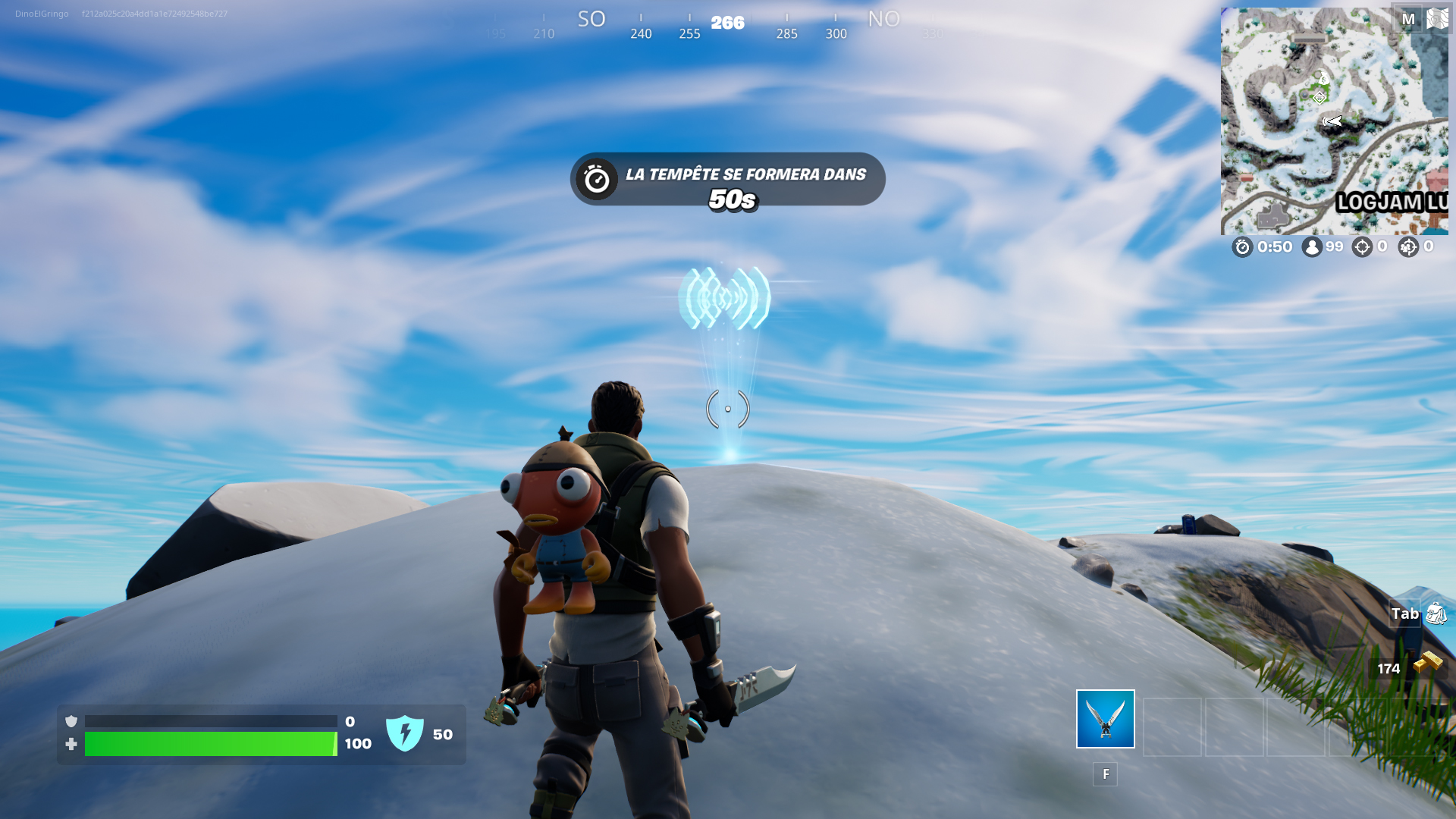 Etablir une liaison avec l'appareil près du 2e avant-poste des Sept ou du 5e avant-poste des Sept dans Fortnite, défi saison 2 chapitre 3