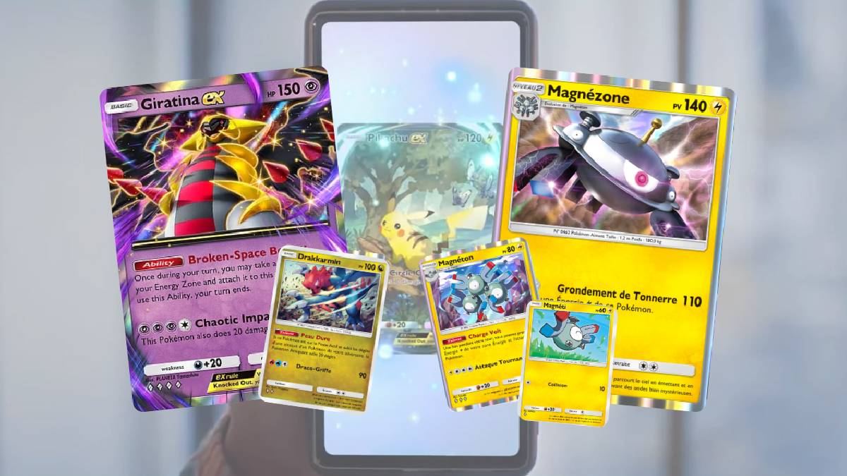 Deck Giratina EX avec Magnézone sur Pokémon JCC Pocket : liste de toutes les cartes