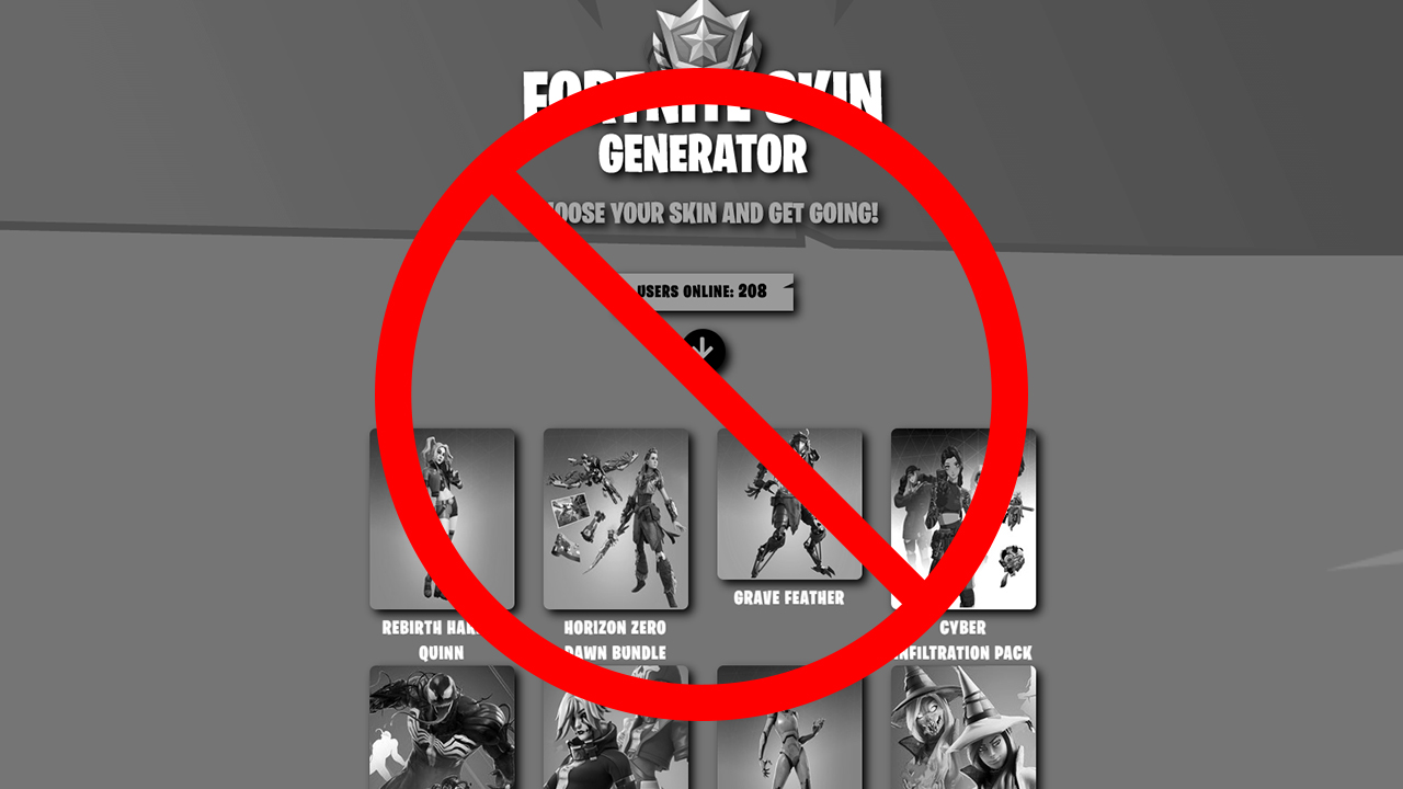 Claimskins me Fortnite, infos sur un site à éviter