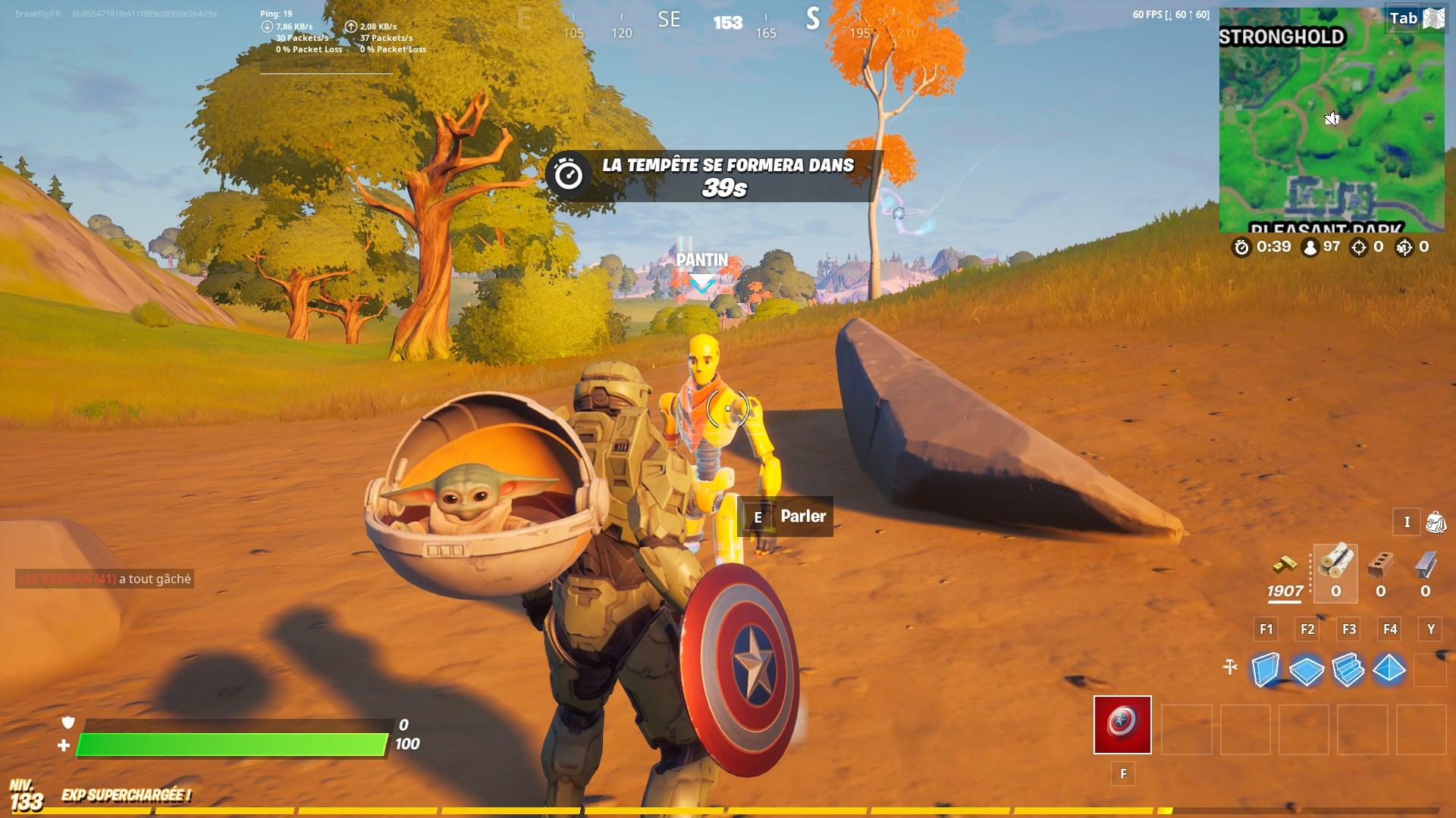 Défi : Parler à Boss Burger, Panacée et Panti, défi et quête du Traqueur de la jungle