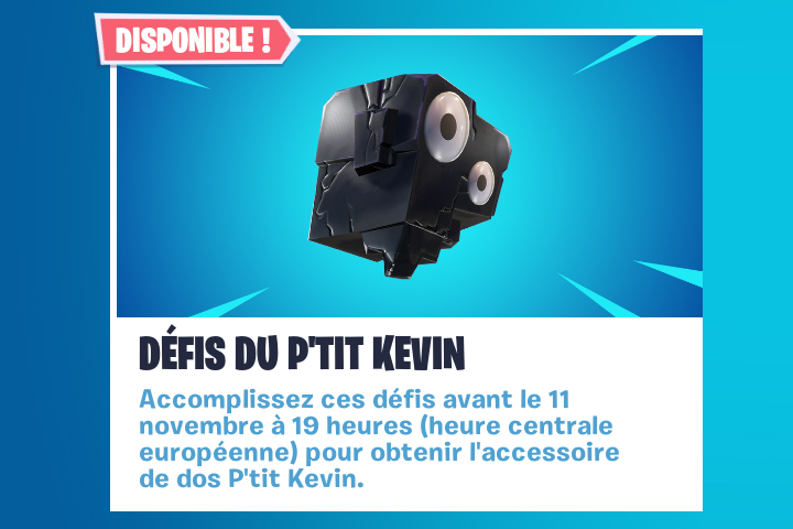 Fortnite : Défis du P'tit Kevin