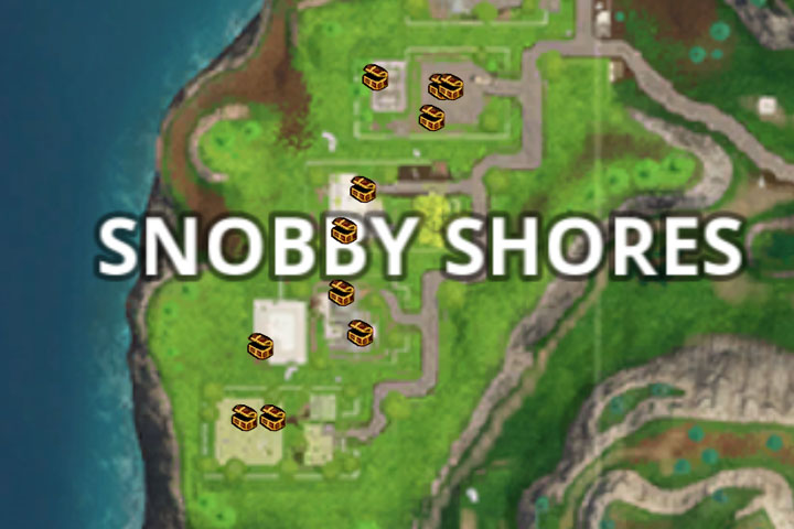 Fortnite : Fouiller des coffres à Snobby Shores