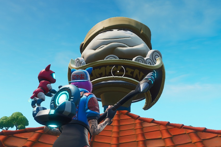 Fortnite : Danser au sommet d'une tête de Bao géante, défi semaine 4 saison 9 - Étape 3