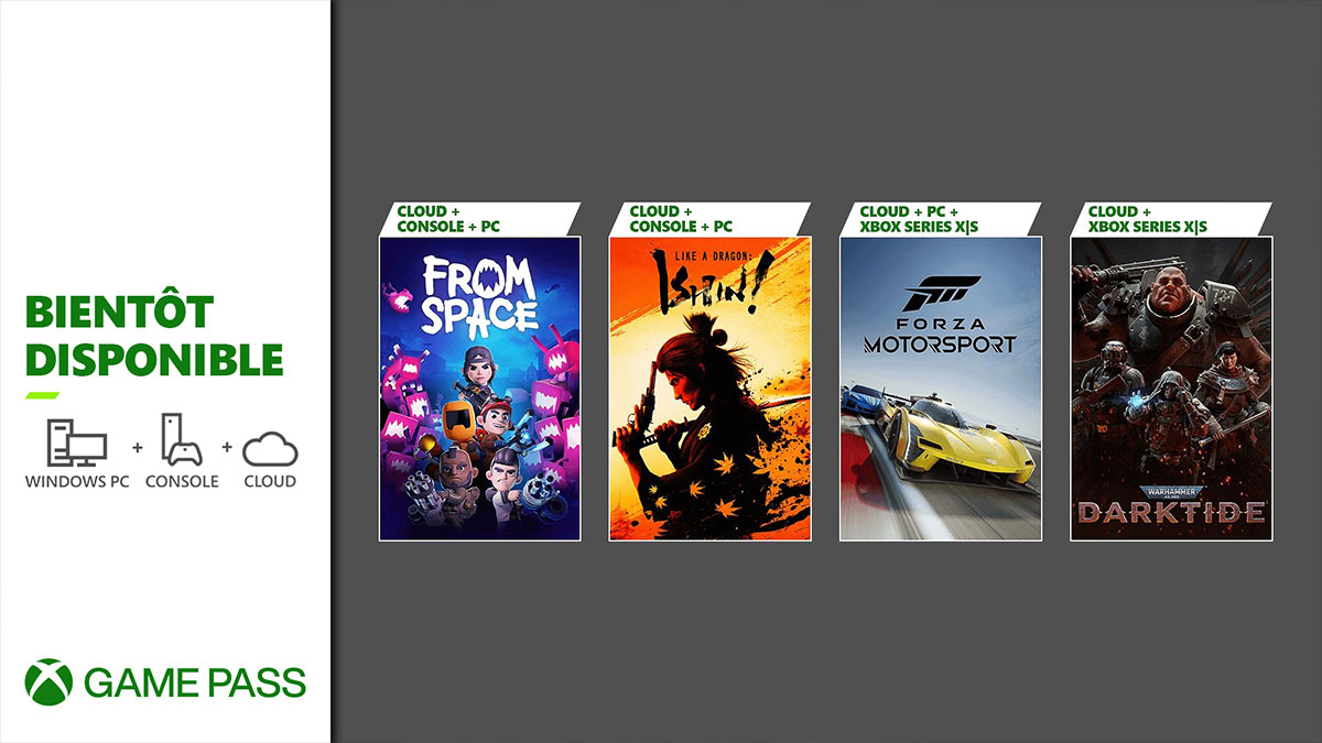 Forza Motorsport, Like A Dragon: Ishin! et plus : Le programme d’Octobre 2023 du Xbox Game Pass