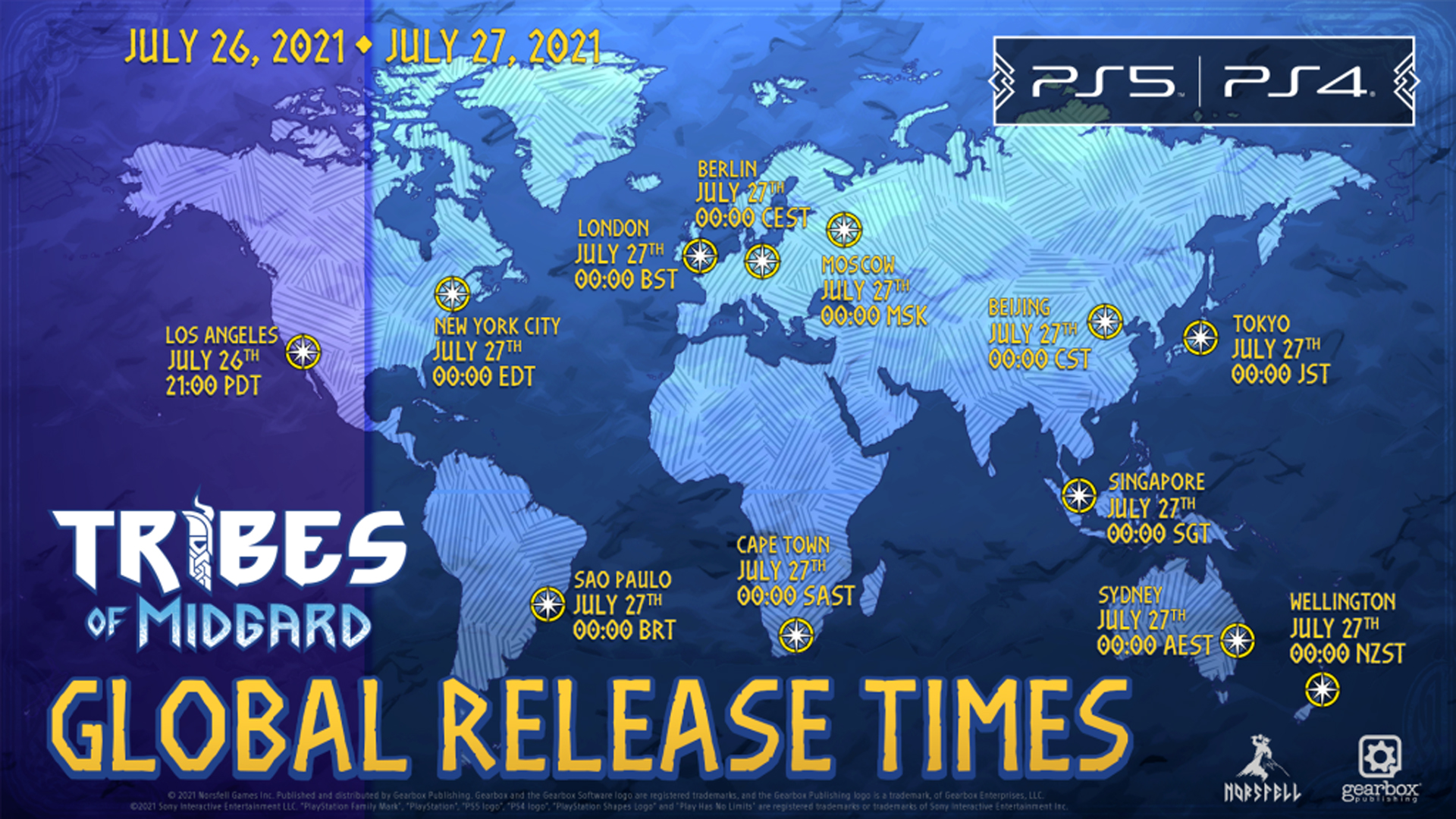 Heure de sortie Tribes of Midgard, quand sort le jeu ?