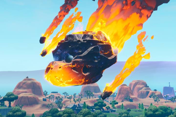 Fortnite : Atterrir à Dusty Depot, puis visiter le météore en une seule partie, défi Superproduction, saison 10