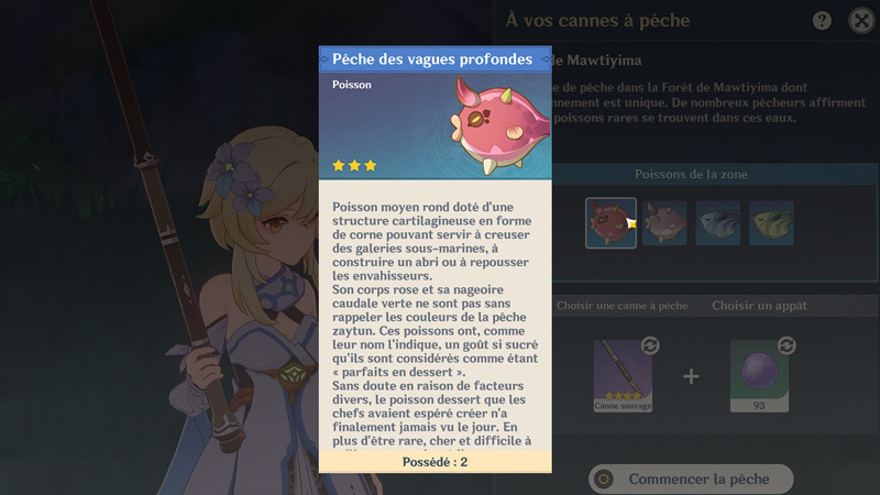 Pêche des vagues profondes Genshin Impact, où et comment le pêcher ?
