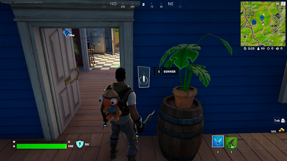 Défi : Sonner à la porte des maisons jusqu'à ce que la sonnette casse dans Fortnite