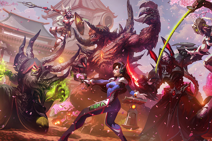 Heroes of the Storm : Refonte du champ de bataille Temple d'Hanamura