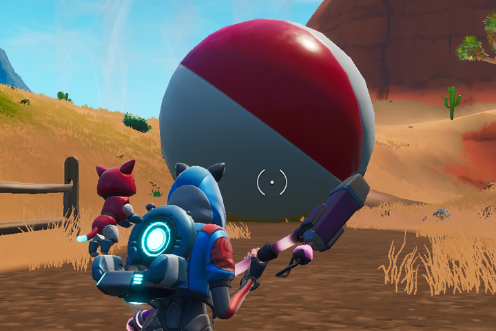 Fortnite : Faire rebondir un ballon de plage géant dans plusieurs parties, défi 14 jours de l'été
