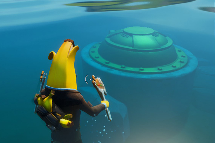 Fortnite : Nager au-dessus des écoutilles de l'Agence, défi Assaut de l'Agence