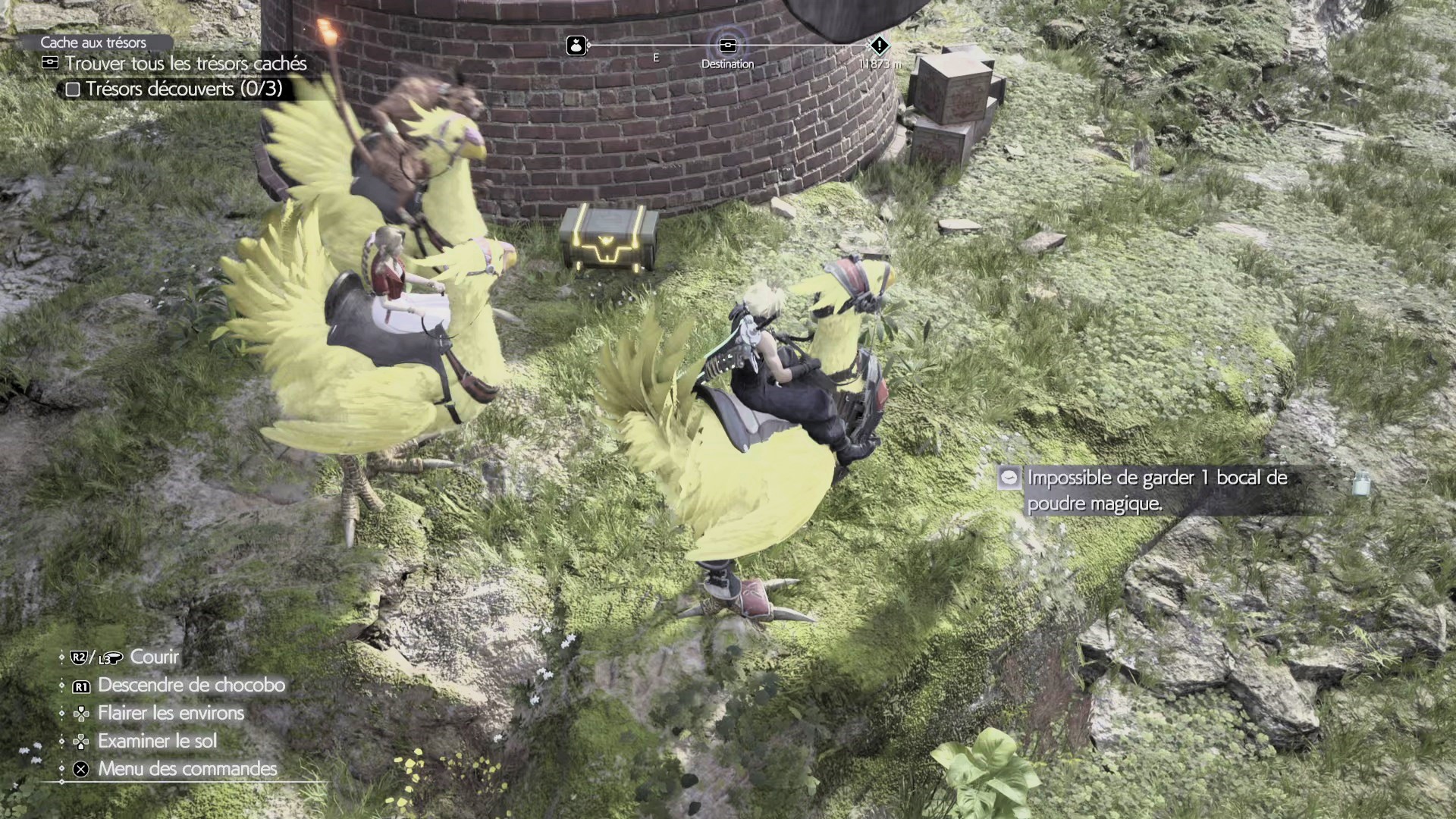 Cache aux trésors Colline du Vent verdoyant FF7 Rebirth : où trouver les coffres dans La Prairie ?