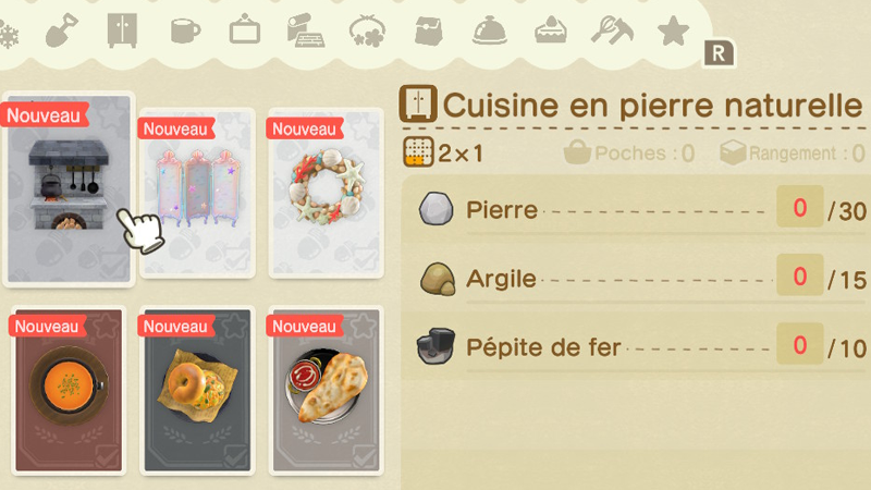Cuisine Animal Crossing New Horizon, comment l'avoir ?