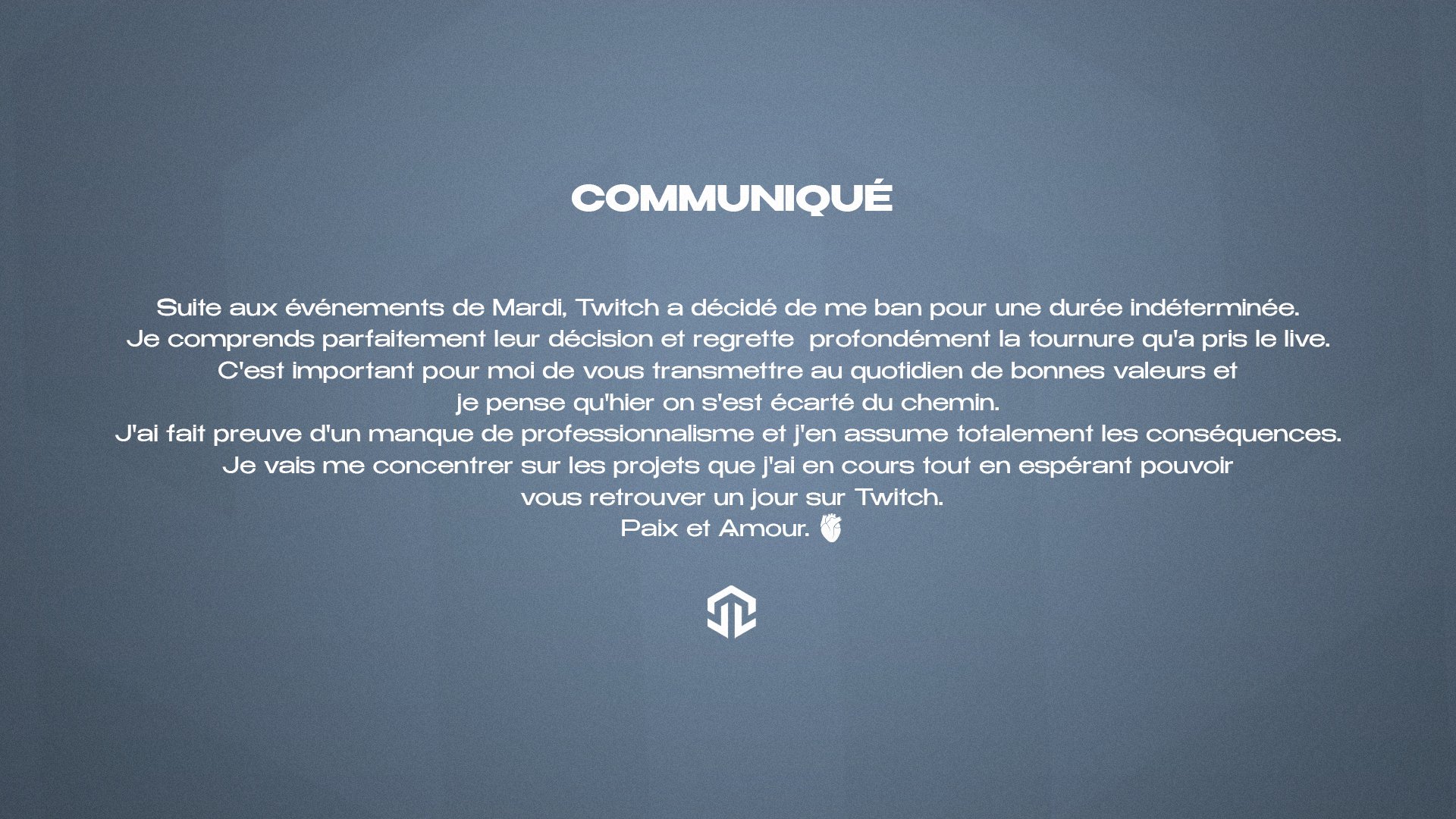 JL Tomy a été banni de Twitch