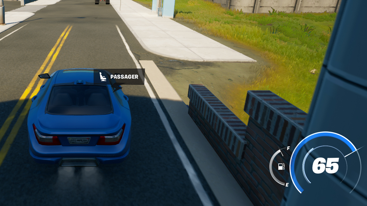Conserver une vitesse de 65 minimum pendant 4 secondes dans un véhicule sur Fortnite, défis saison 6