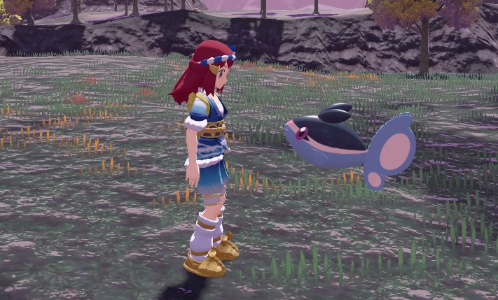 Qui est le Pokémon aux doubles nageoires caudales sur Pokémon Arceus ?