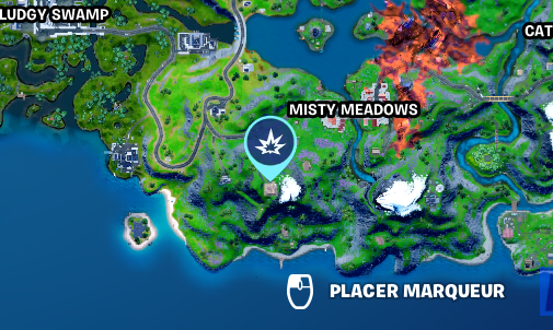 Détruire des meubles à la villa des skieurs dans Fortnite, saison 8