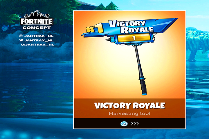 Fortnite : Concept d'une pioche Victoire Royale