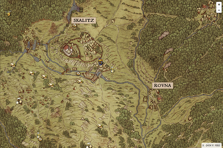 Carte Kingdom Come Deliverance, succès et trophées