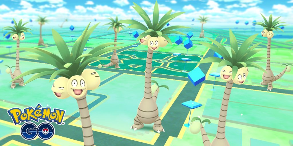 Noadkoko d'Alola (shiny) est disponible partout sur Pokémon Go