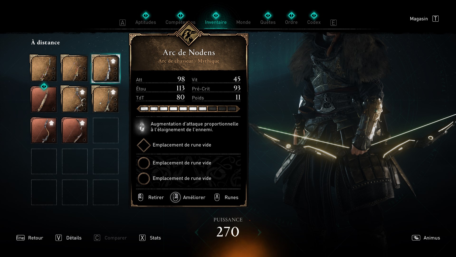 Arc de Nodens AC Valhalla, un bug permet de l'obtenir