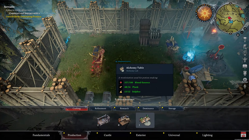 Comment avoir une table d'alchimie dans V Rising ?