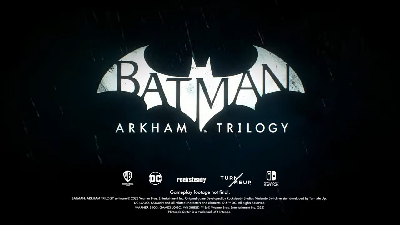 Batman : Arkham Trilogy date sa sortie sur Switch