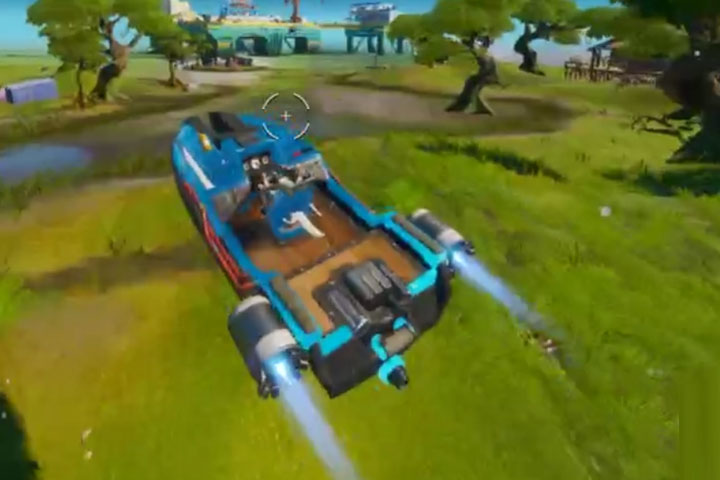Fortnite : Prendre son envol avec un canot motorisé, défi semaine 3 saison 2