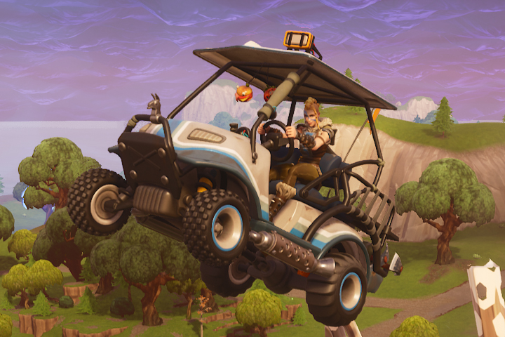 Fortnite : Faire des figures dans un véhicule dans des lieux-dits différents, défi 14 jours, jour 10