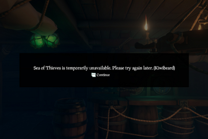 Sea of Thieves kiwibeard, d'où vient le code erreur ?