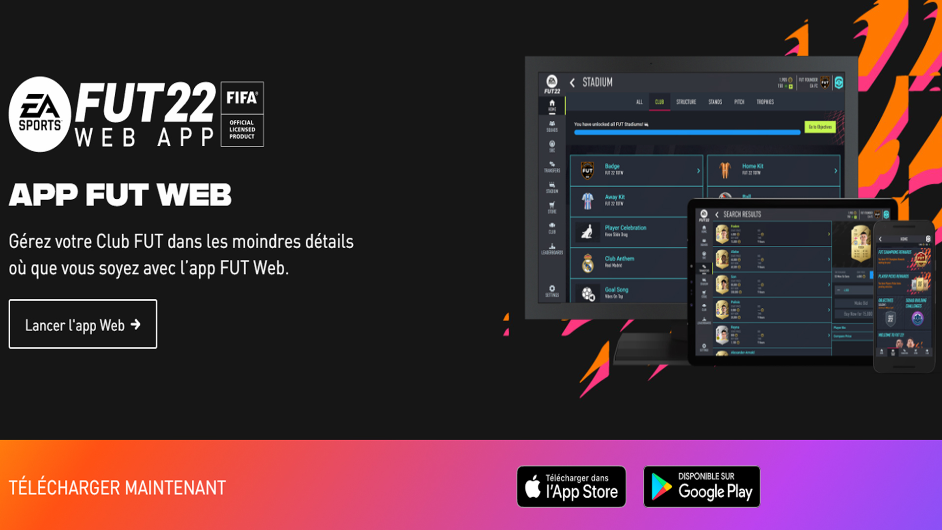 Comment télécharger l'app FUT22 Companion ?