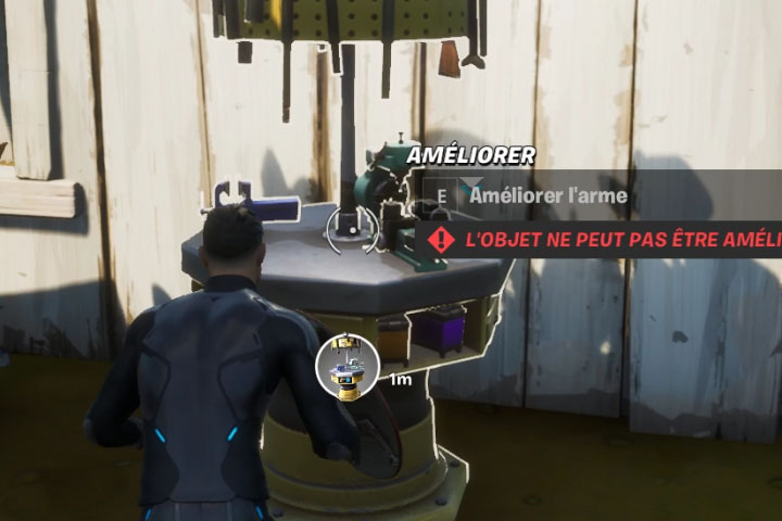 Fortnite : Utiliser un établi d'amélioration avec Tony Stark, défi éveil saison 4