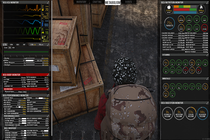 SCUM : Métabolisme, bien s'alimenter et s'hydrater