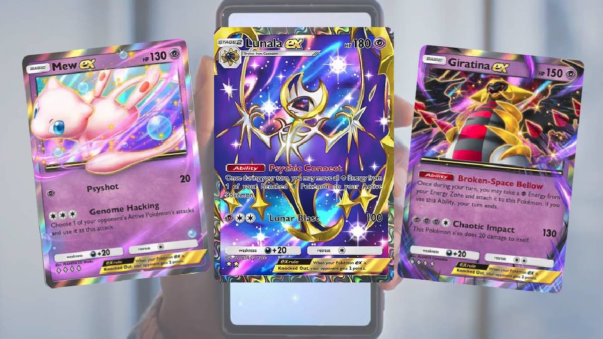 Deck Lunala EX avec Giratina EX sur Pokémon JCC Pocket : liste de toutes les cartes