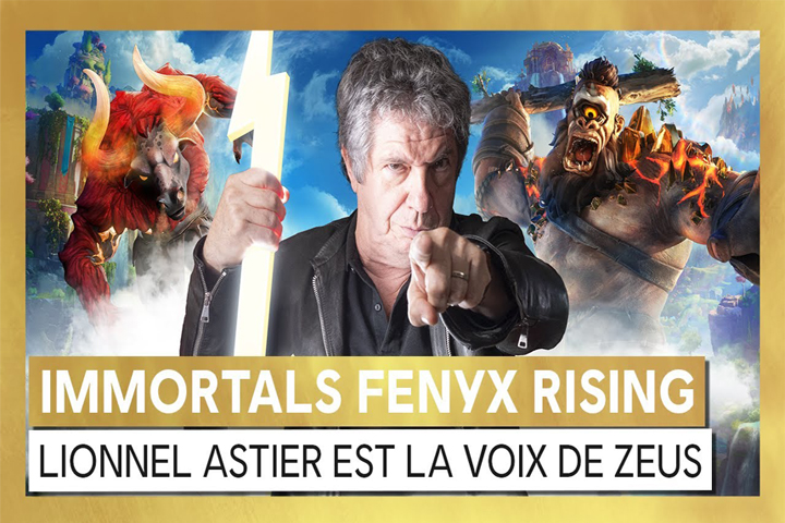 Lionnel Astier Immortal Fenyx Rising, Léodagan prête sa voix à Zeus