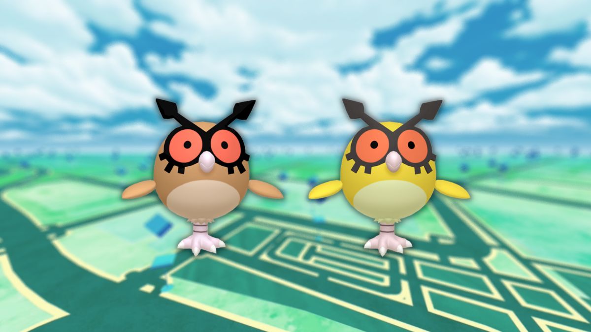 Hoothoot (shiny) dans les Heures de Pokémon Vedette de novembre 2022 sur Pokémon GO
