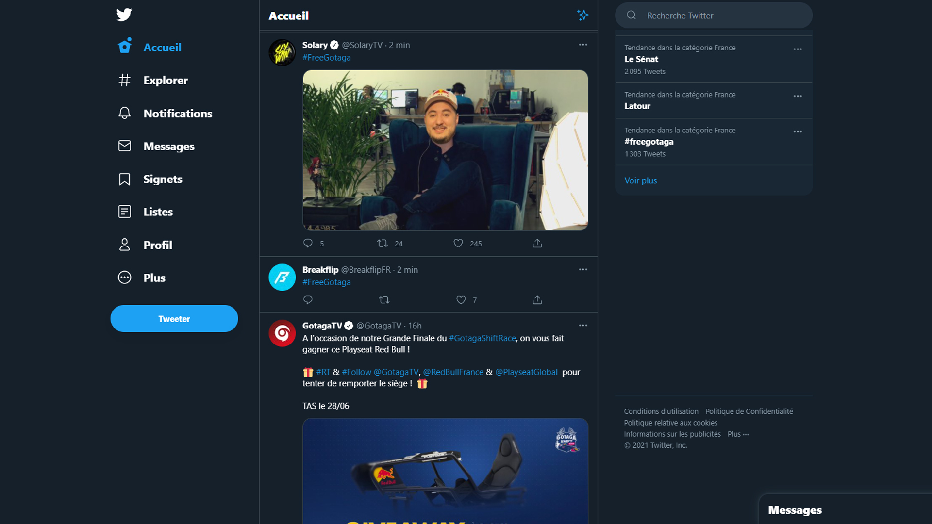 Freegotaga, pourquoi Gotaga est en tendance Twitter après son ban de Twitch ?