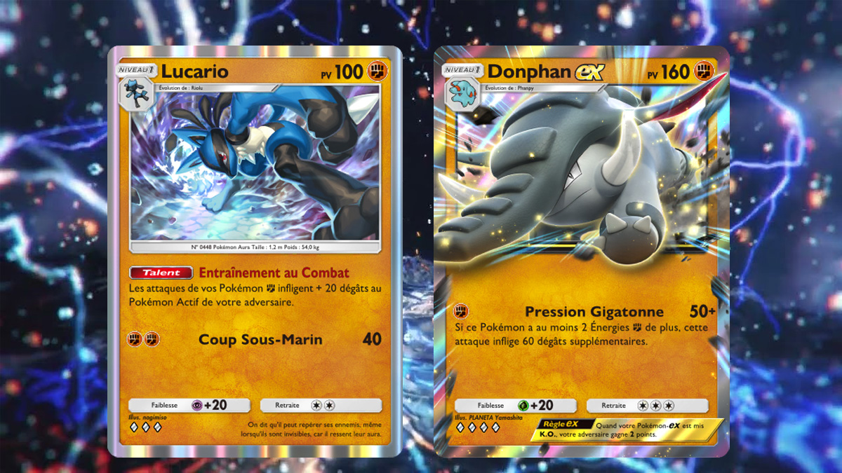 Le meilleur deck Donphan EX avec Lucario dans Pokémon TCG Pocket