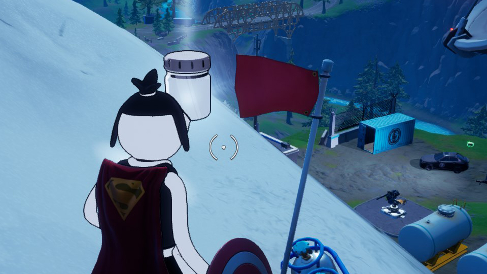 Trouver des bocaux gris pierre au mont F8 dans Fortnite, défi saison 8