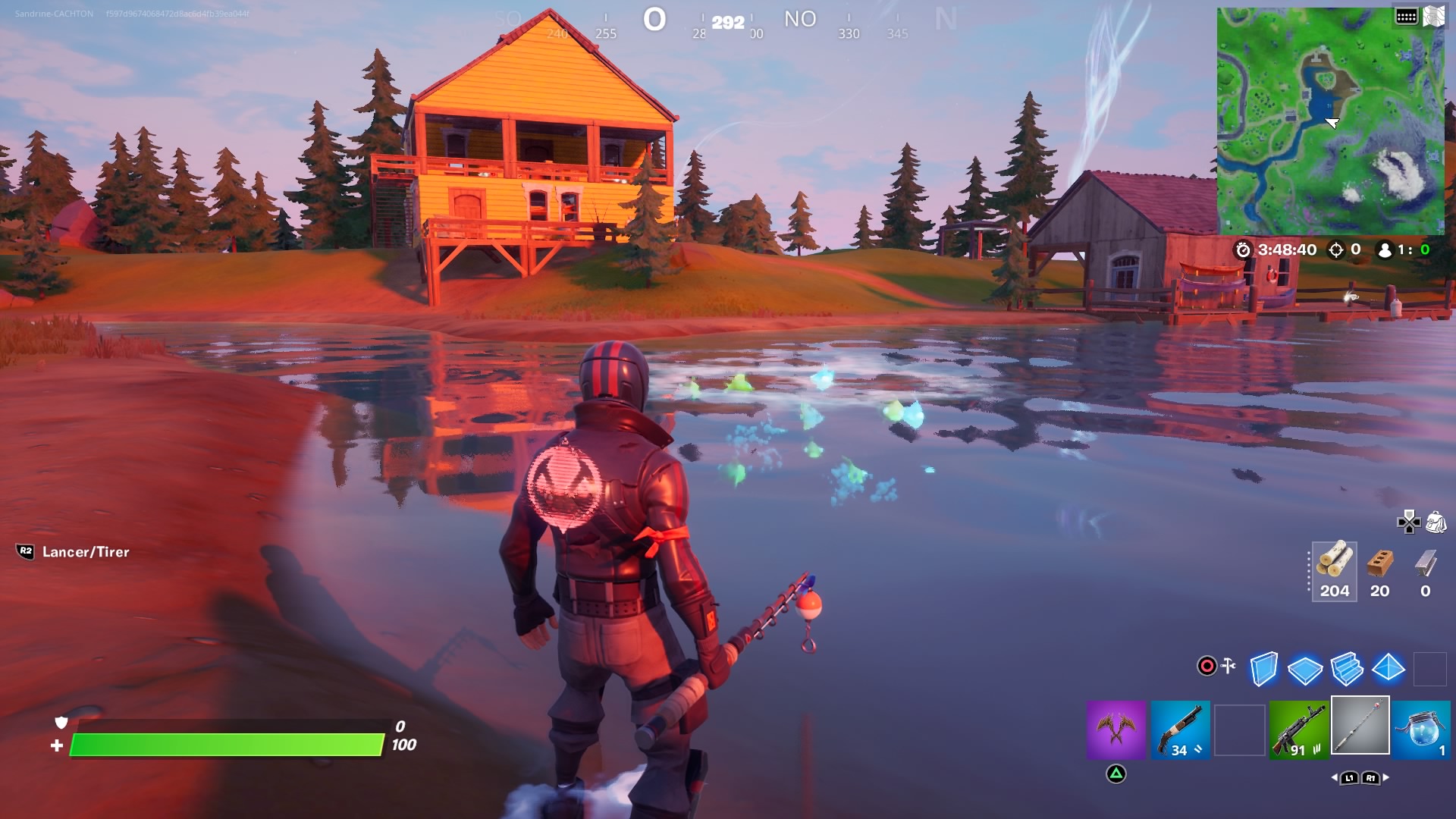 Fortnite : Relancer un poisson à l'eau, défi et quête semaine 12